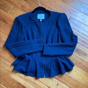 Rebecca Taylor Peplum Stretch Blazer